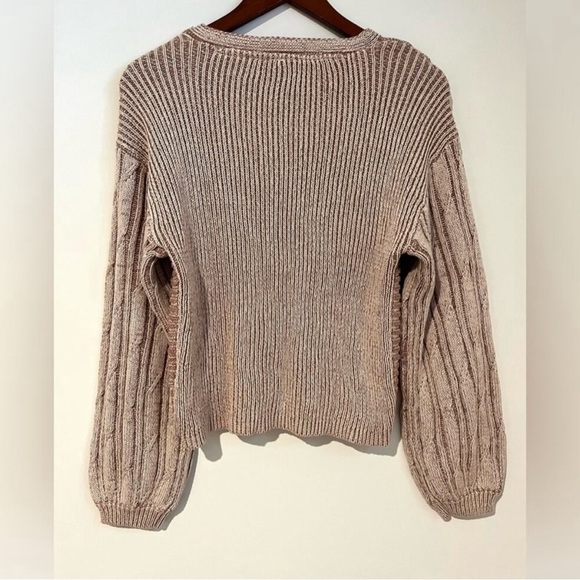 Free People When It Rains V-Neck Sweater - SIZE MEDIUM - Picture 9 of 16
